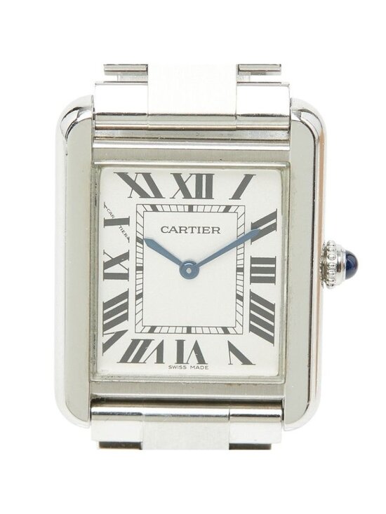 Cartier Tank Solo SM Watch White Silver Stainless Steel main image 4